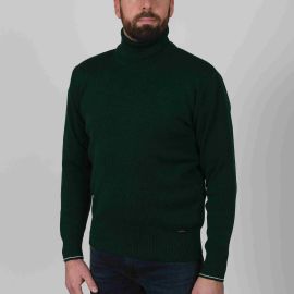 AUREL, Sweater men turtleneck made of wool