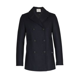 Oslo 100 Peacoat men straight cut made of wool