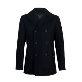 OSLO peacoat men straight cut made of wool