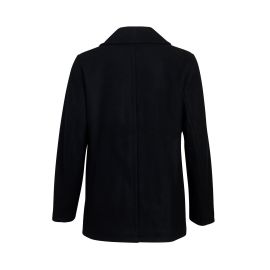 OSLO BLACK, Peacoat men straight cut made of 100% French wool cloth
