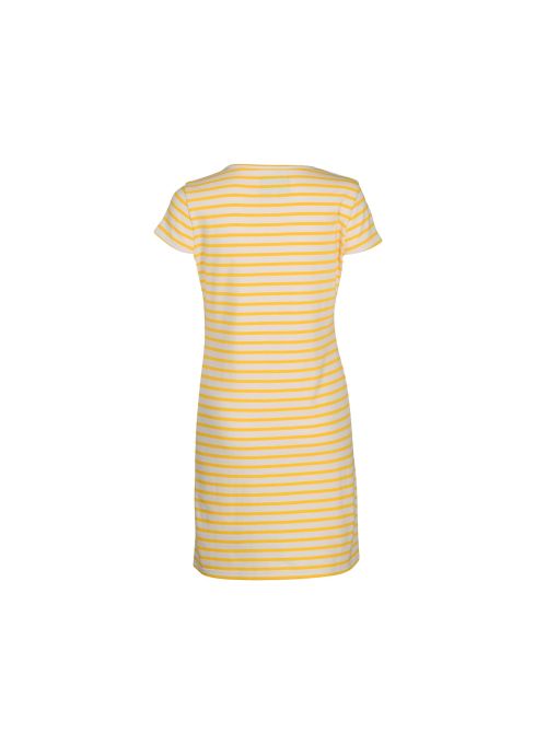 Short dress in striped cotton TAHITI