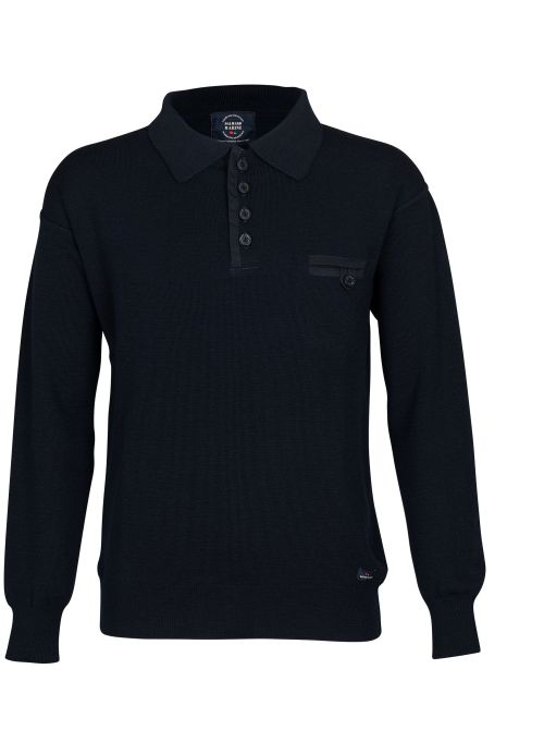 Pull homme col polo