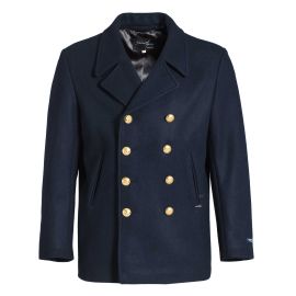 TOULON peacoat men straight cut French Navy made of wool